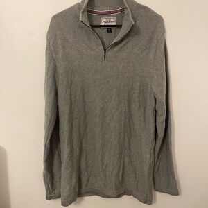 Gray Zip-Up Sweater